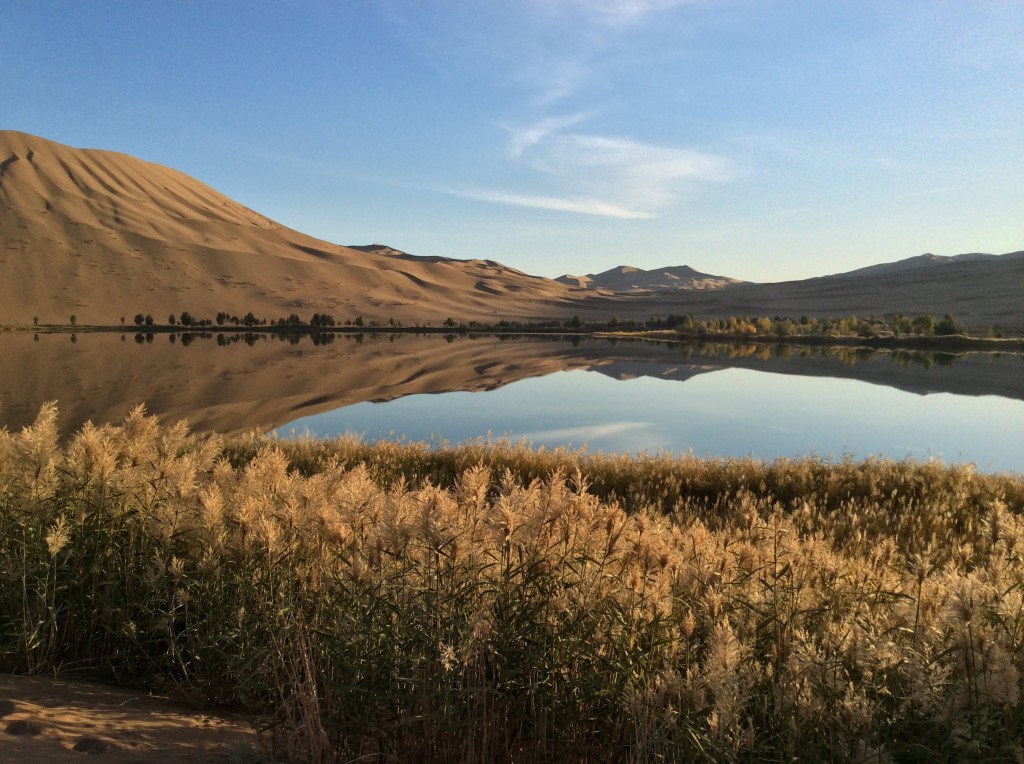 Oasis désert Mongolie Intérieure