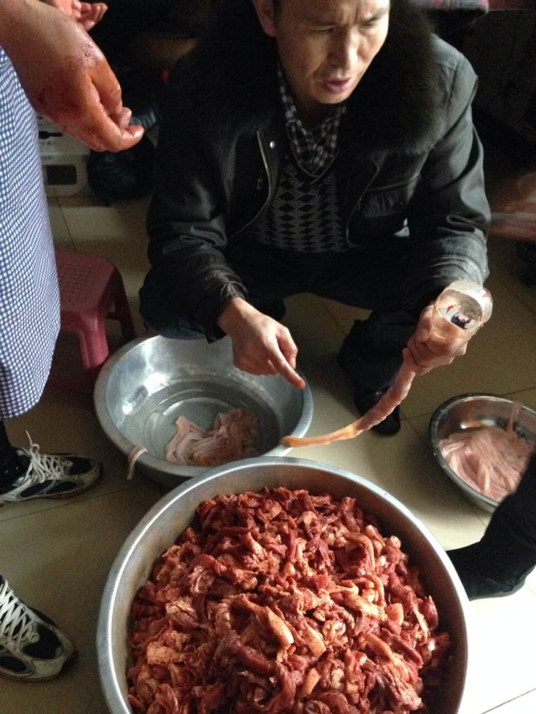 Fabrication de saucisses Leibo