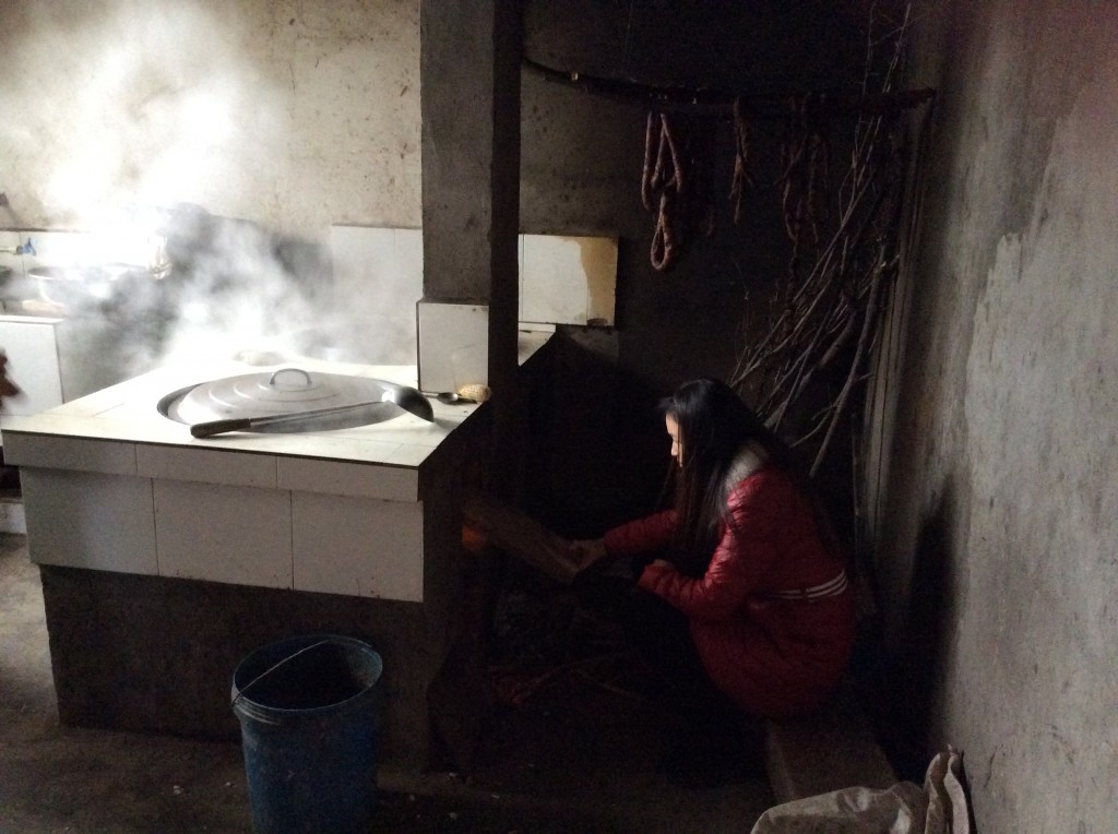 Cuisinière à bois campagne Chine